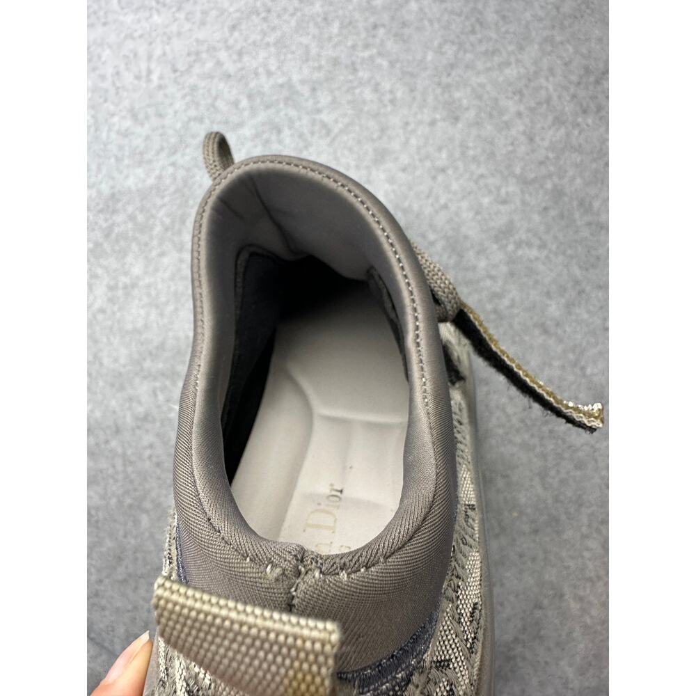Dior D-Connect MG Rhinestone Sneaker Gray Women's EU 39 US 8.5-9 Right Shoe - Picture 9 of 12